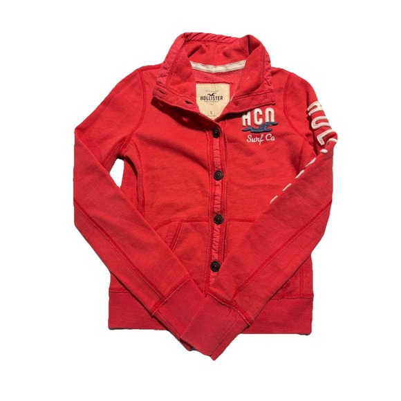 Hollister Other - Hollister Surf Watch 1922 Button Up Jacket L Blue Fleece Lined Y2K Preppy Casual